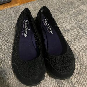 Skechers Black Sparkle Flats